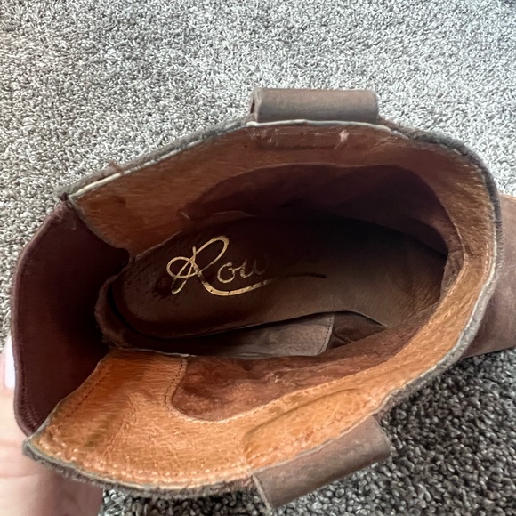 Rowen brown leather booties - Picture 2 of 3